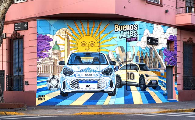 Smart #2 Design Previewed Through Global Street Art