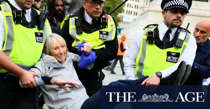 London police arrest dozens at protest against ban on Palestine Action
