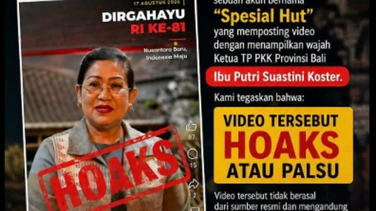 Pemprov Bali: Waspada Video Hoaks AI Catut Putri Koster