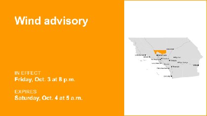 Wind advisory for Los Angeles County for Friday and Saturday — wind gusts reaching 50 mph