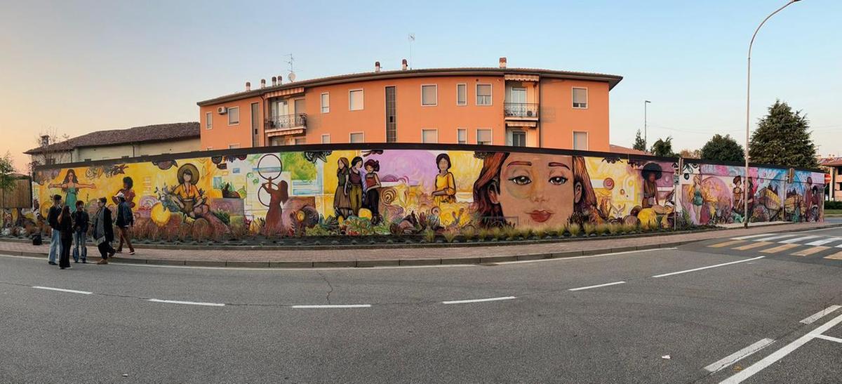 Maxi-murale una “Prima Vera” di 120 metri