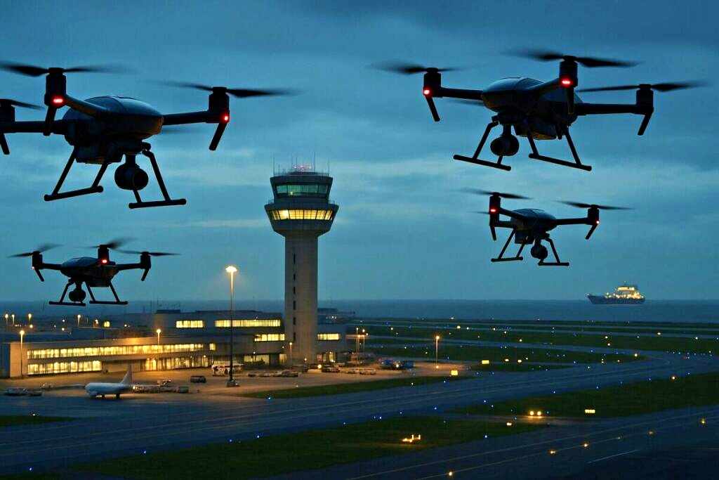 Droni di origine ignota paralizzano aeroporti europei: allarme sicurezza a Berlino e Monaco