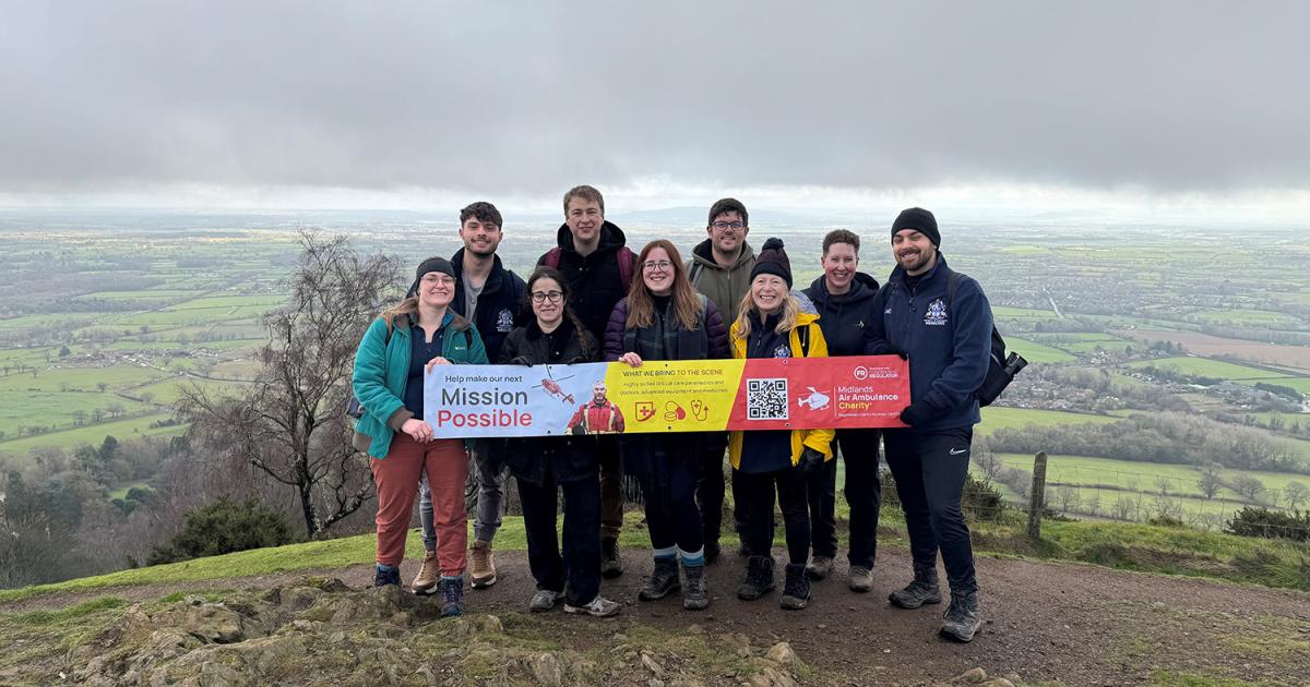 Medical students complete 11-mile trek to support air ambulance