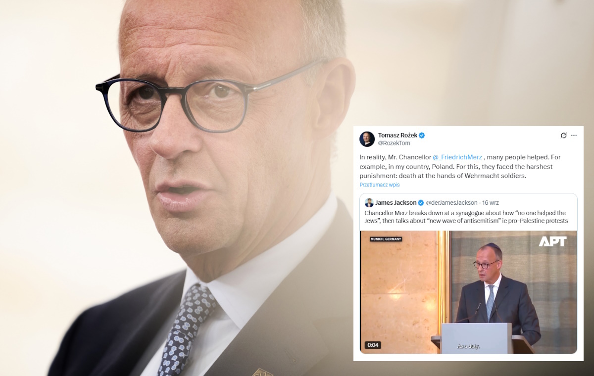 Merz płacze w synagodze. Odpowiada mu polski naukowiec