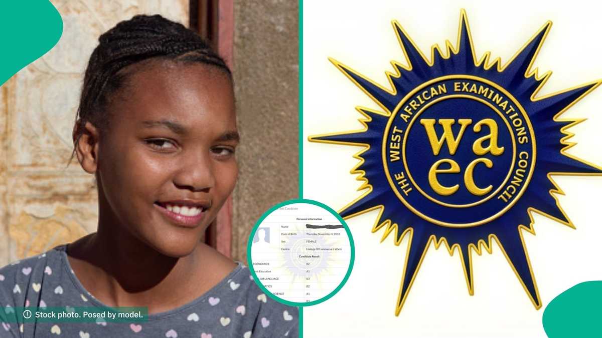 16-year-old girl writes WAEC while still in SS2, her result sparks reactions on social media