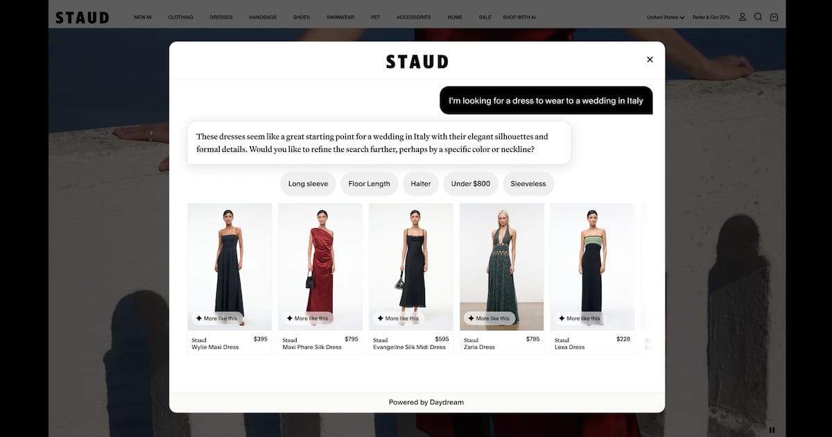 AI Search Is Coming to Fashion Websites