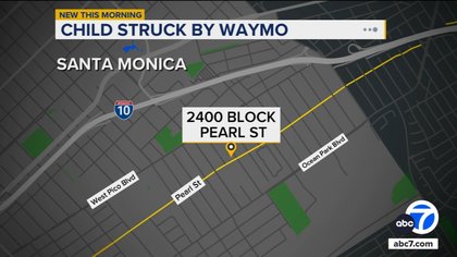 Child struck by Waymo near elementary school in Santa Monica