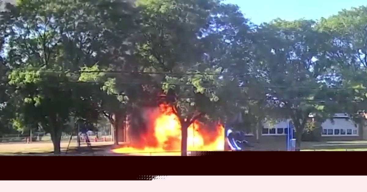 Dearborn elementary school playscape destroyed in suspected arson