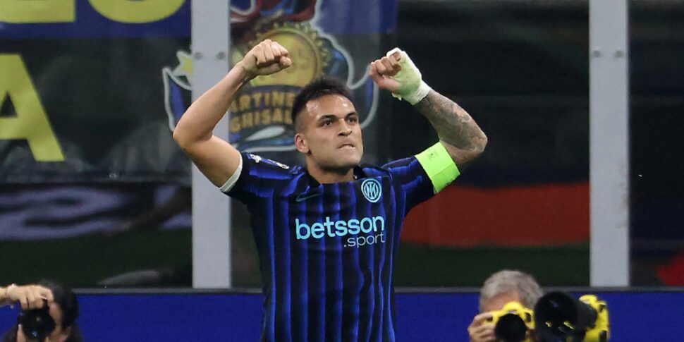 Champions: l'Inter supera 3-0 lo Slavia Praga, doppietta di Lautaro