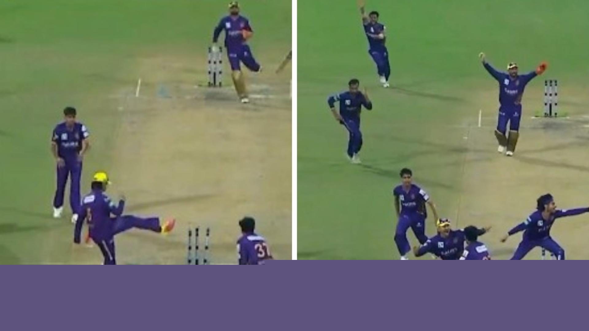 A touch of Messi? Frustrated kick leads to bizarre last-ball run-out in epic T20 league finish