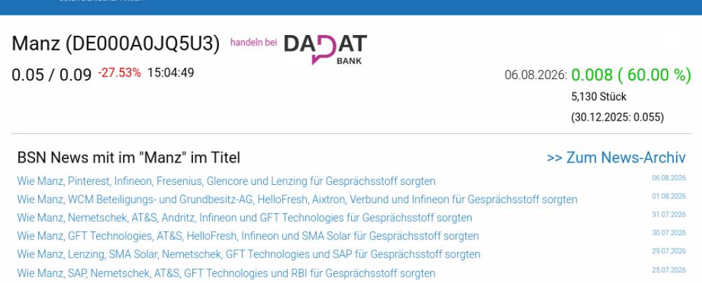 Wie Manz, Wirecard, Drillisch, Siemens, Commerzbank und FACC für Gesprächsstoff sorgten