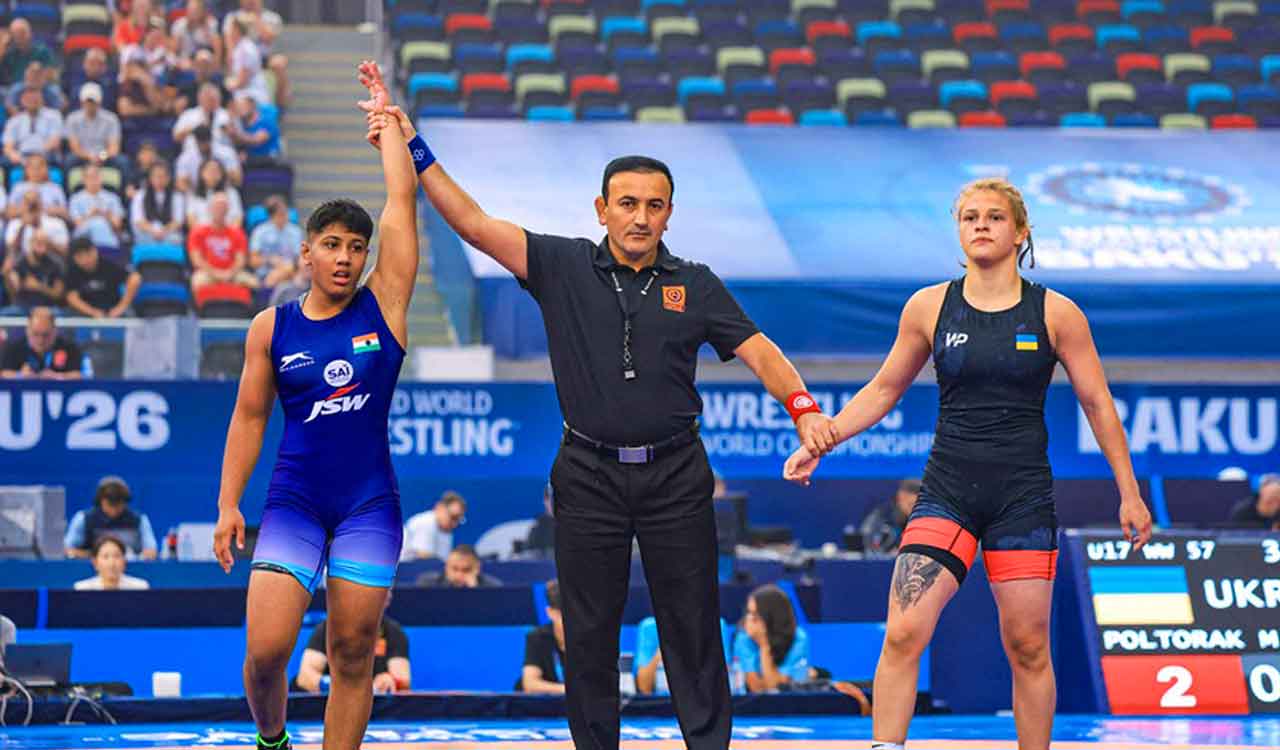 India wins one silver and two bronze medals at U17 World Wrestling Championships