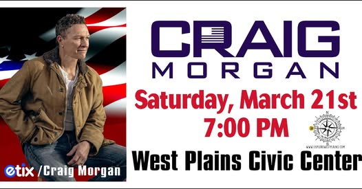 Craig Morgan in Concert in West Plains for Cystic Fibrosis