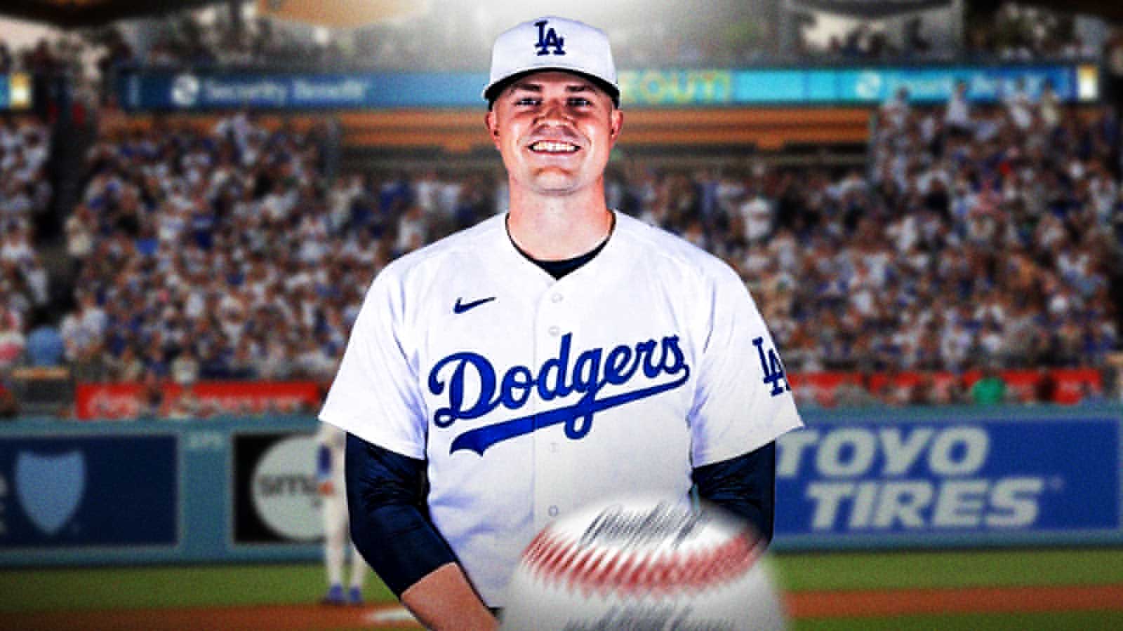 Watch surreal sight of Tarik Skubal in Dodgers dugout for first time