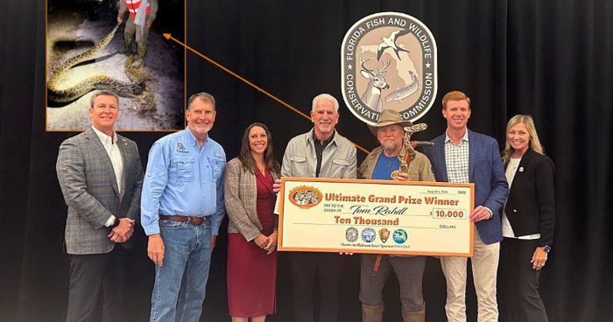 Florida Python Challenge 2026 winner: 96 snakes and $10K grand prize