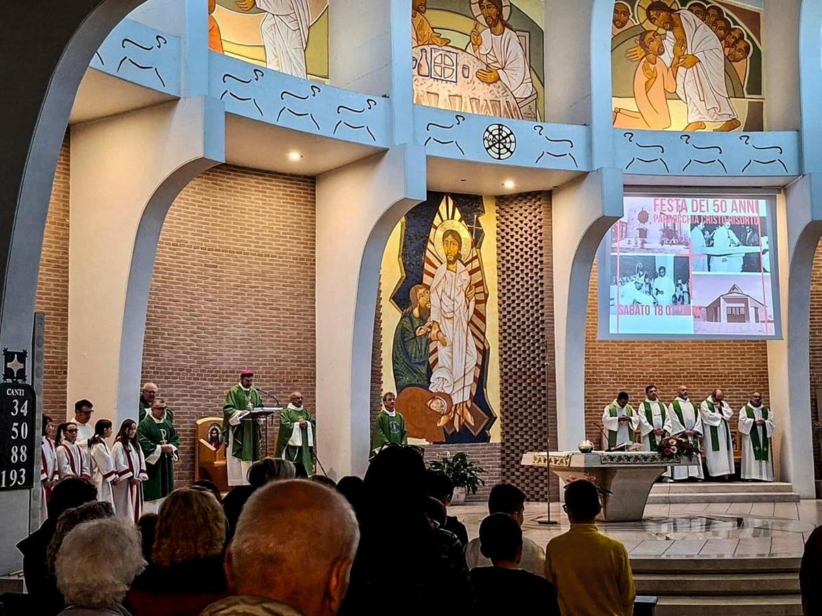 Festa per i 50 anni della parrocchia del Cristo Risorto