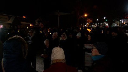 Part vigil, part protest: Massive turnout in Brockport as community rallies against ICE operations in Minnesota