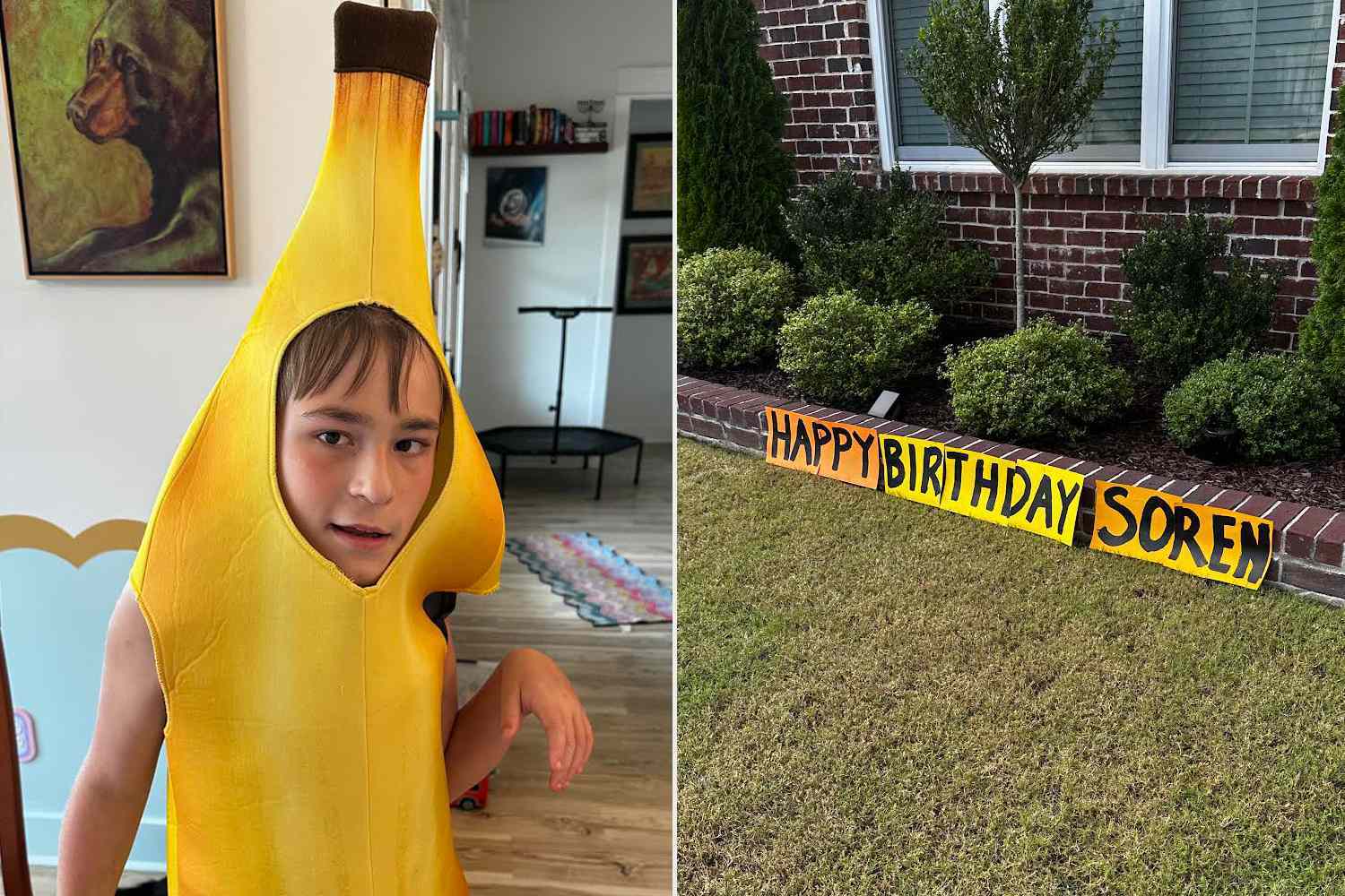 11-year-old goes door-to-door ringing doorbells while dressed as a banana on his birthday; 83 neighbors respond. "I offered to drop off candy for everyone to pass out, but [they] instead asked what candy he liked, as well as what toys and snacks" [Sappy]