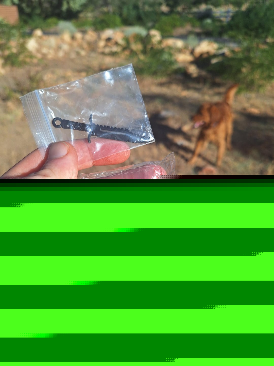 Mildly Interesting - Bag of glass I ordered came with a bonus tiny knife