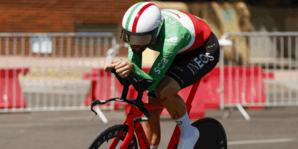 European cycling, Ganna d’Argento. In the chrono eventpoel it is too strong