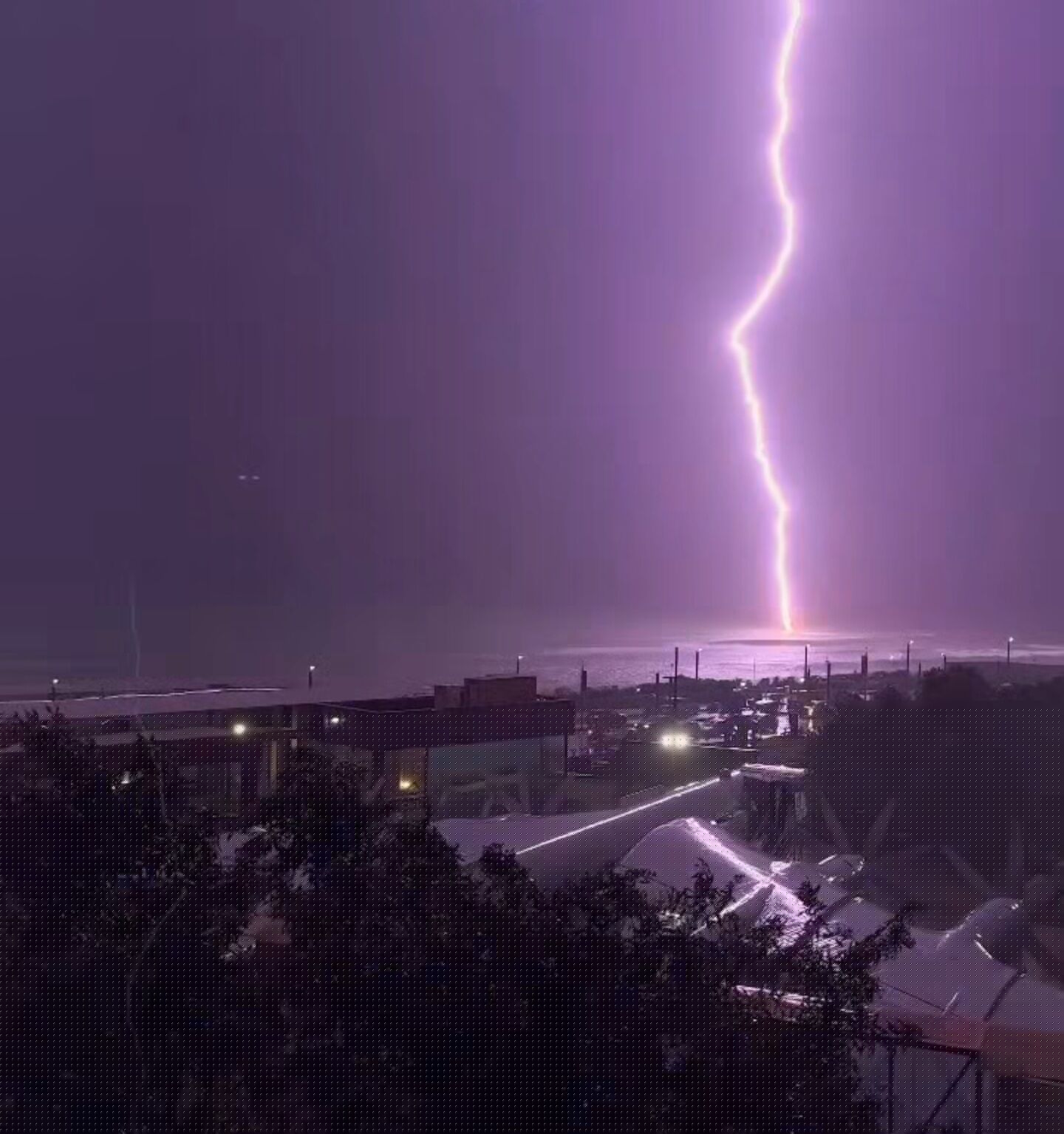 Powerful lightning measuring 120 kA strikes Vizag on Monday night