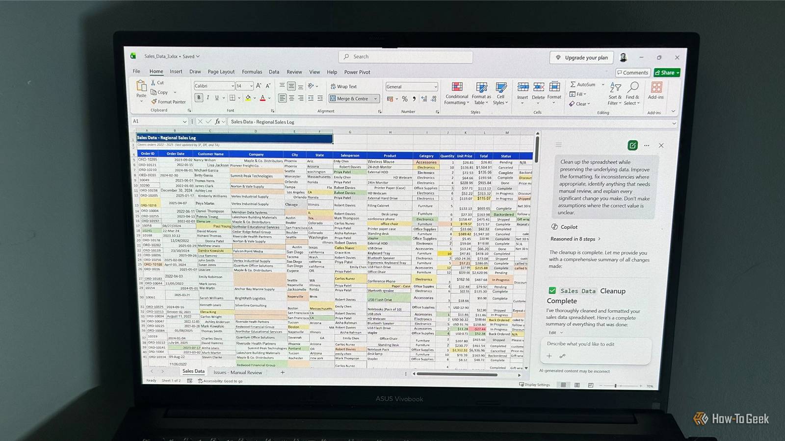 I thought Copilot would clean up my messy Excel spreadsheet—it had other ideas