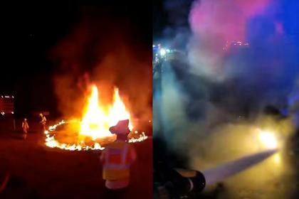 Louisiana Firefighter Saves Woman From Fiery I-10 Crash