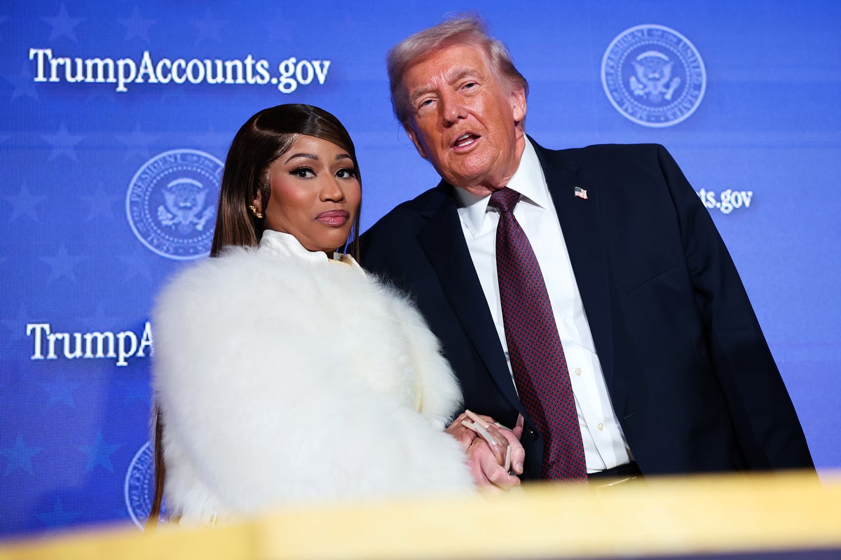 Nicki Minaj and second celebrity guest give surprise remarks at Trump speech
