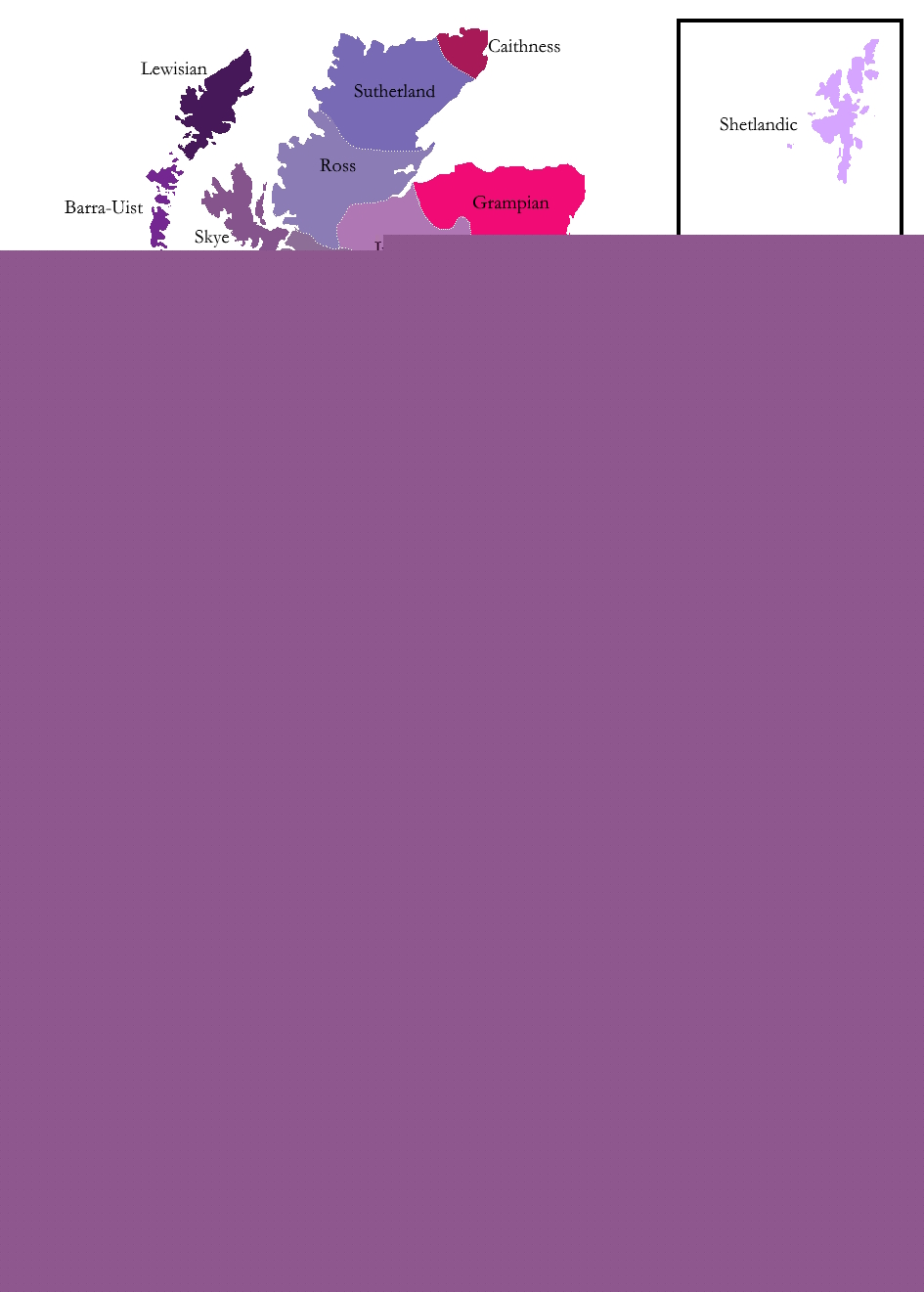 Comment on Map of British English dialects by Diane