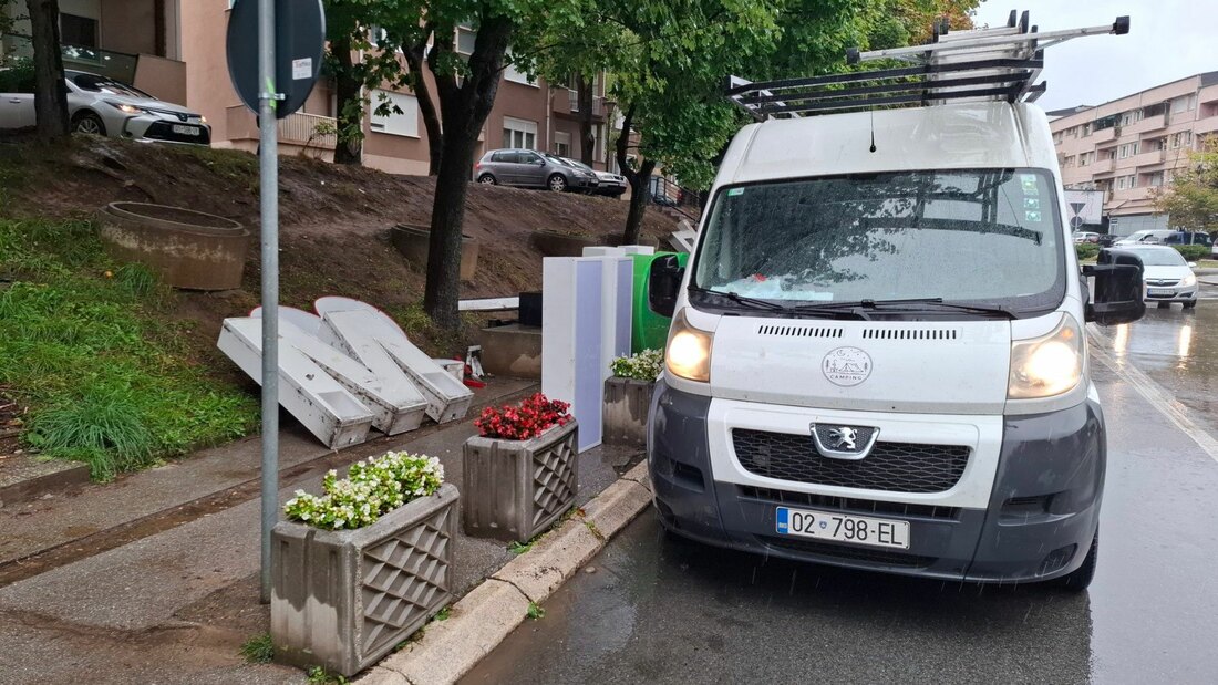 Umesto ćiriličnog natpisa "Volim Kosovsku Mitrovicu" postavljen novi, latinični