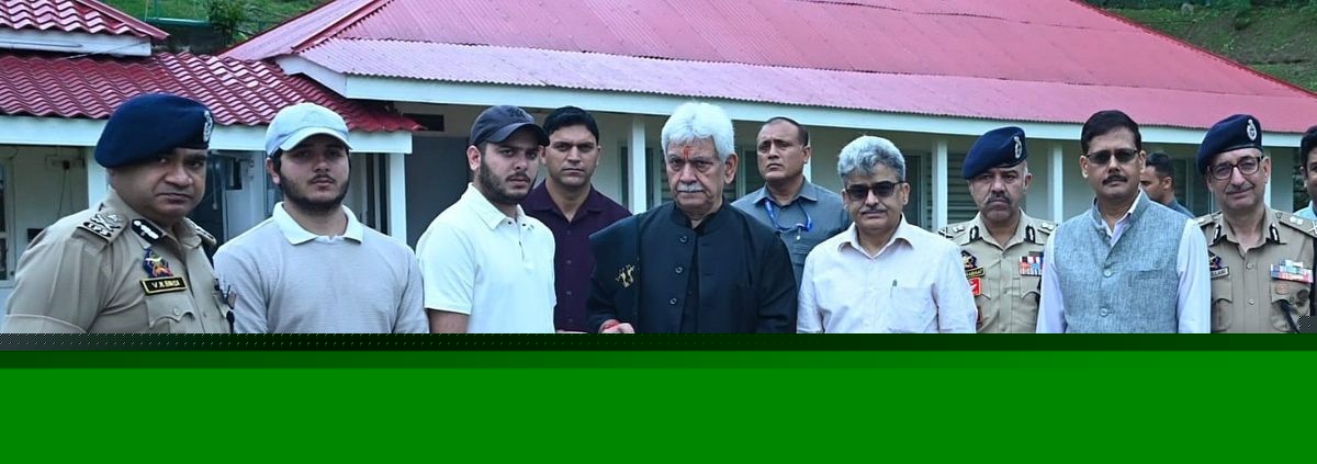 LG Sinha hands over appointment letter to son of Police Constable Ashiq Hussain Qureshi killed in Anantnag Terror attack