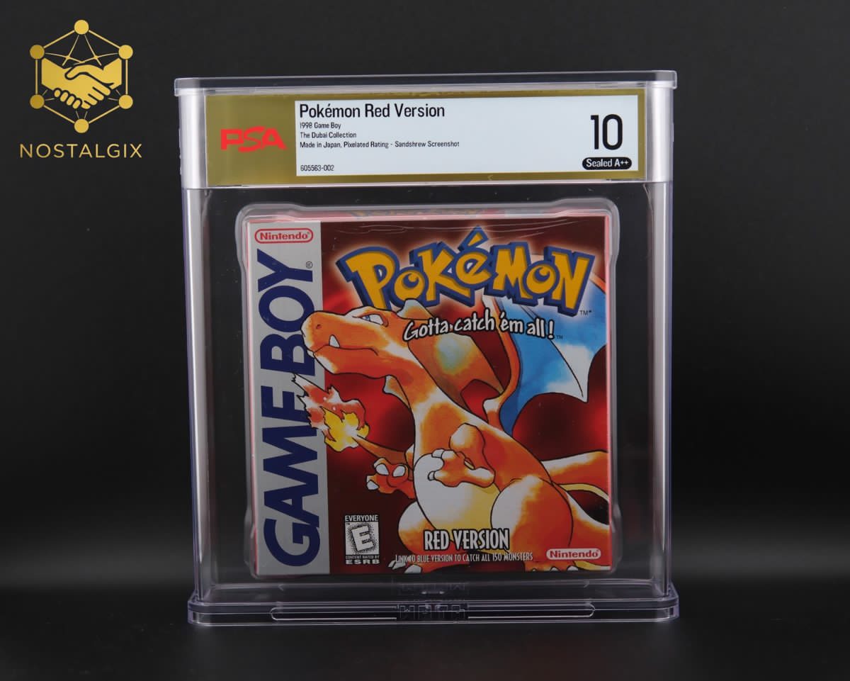 Galeria das versões Pokémon Red, Blue e Yellow da Dubai Collection