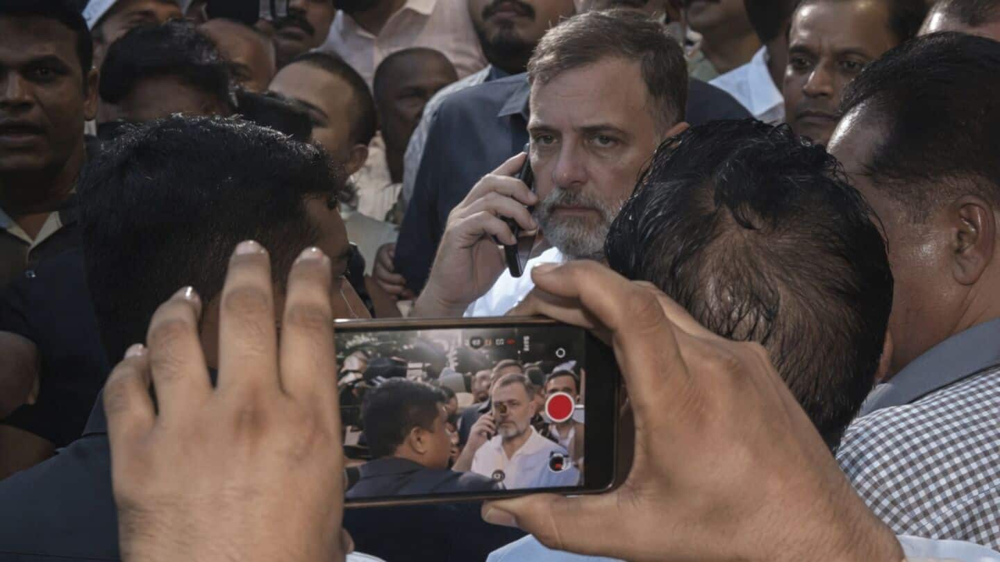 INDIA bloc MPs head to Gandhi Smriti 'to support students'