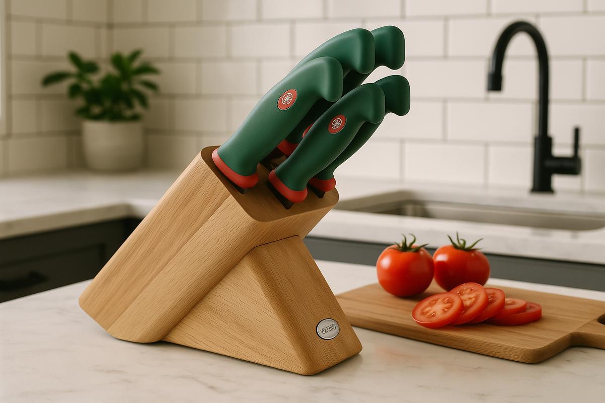 Qualità made in Italy per la tua cucina: il ceppo da cinque coltelli essenziali scontato del 15%