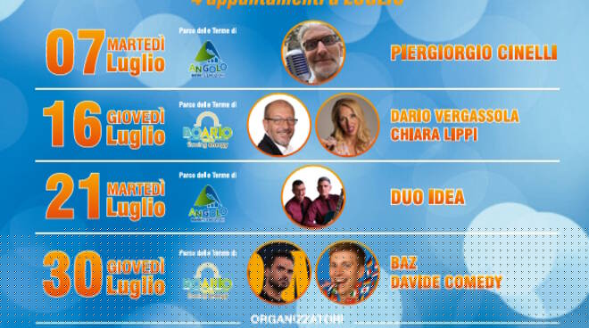 Baz e Davide Comedy giovedì al Parco delle Terme di Darfo Boario per Smile Festival