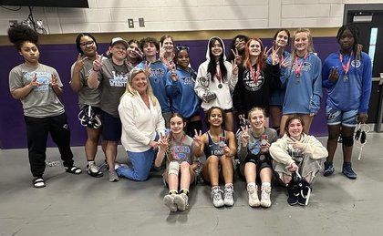 Tide girls wrestling team takes runner-up at state duals