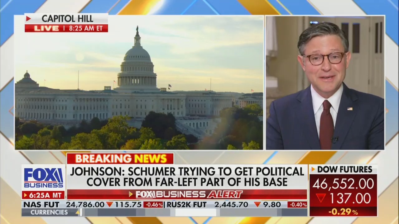 Mike Johnson Gloats Over ‘Opportunity’ in Shutdown Job Cuts, Says Schumer ‘Handed’ Trump ‘Keys to the Kingdom’