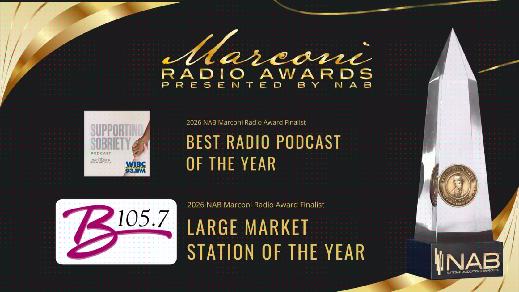 Radio One Indianapolis Celebrates National Recognition with Two 2026 NAB Marconi Award Finalists