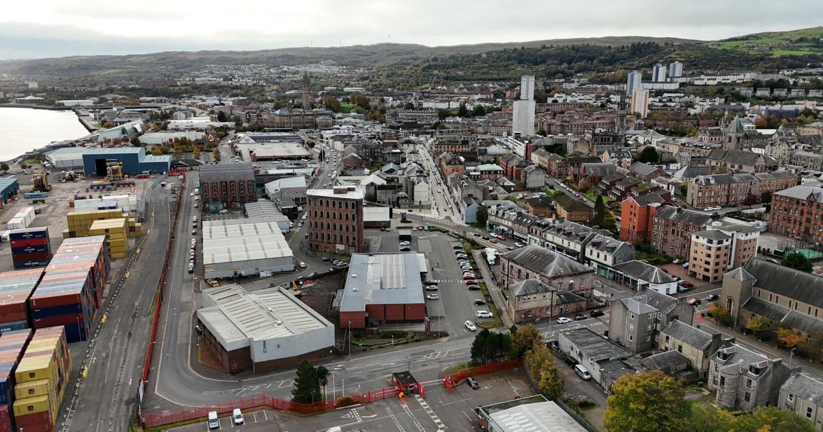 Plans lodged to create new public spaces and travel routes through Greenock