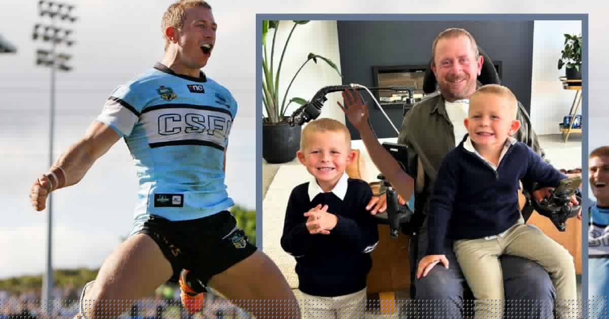 The former NRL star who died for 16 minutes fights everyday struggles for two reasons