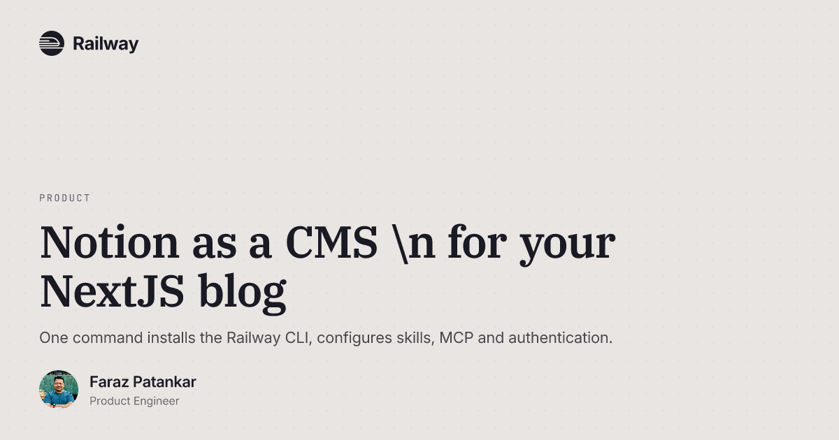 Use Notion as a CMS for your NextJS blog