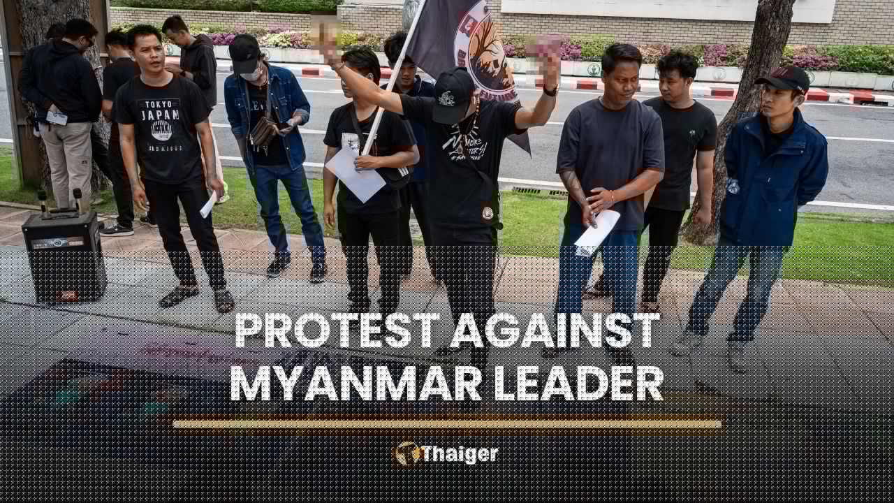Protesters oppose Thai engagement with Min Aung Hlaing