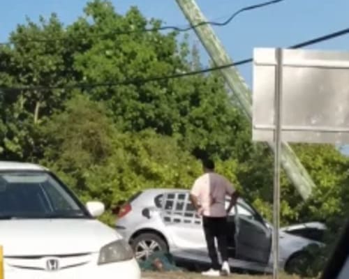 Comment on Driver unconscious after smashing into pole by Anonymous