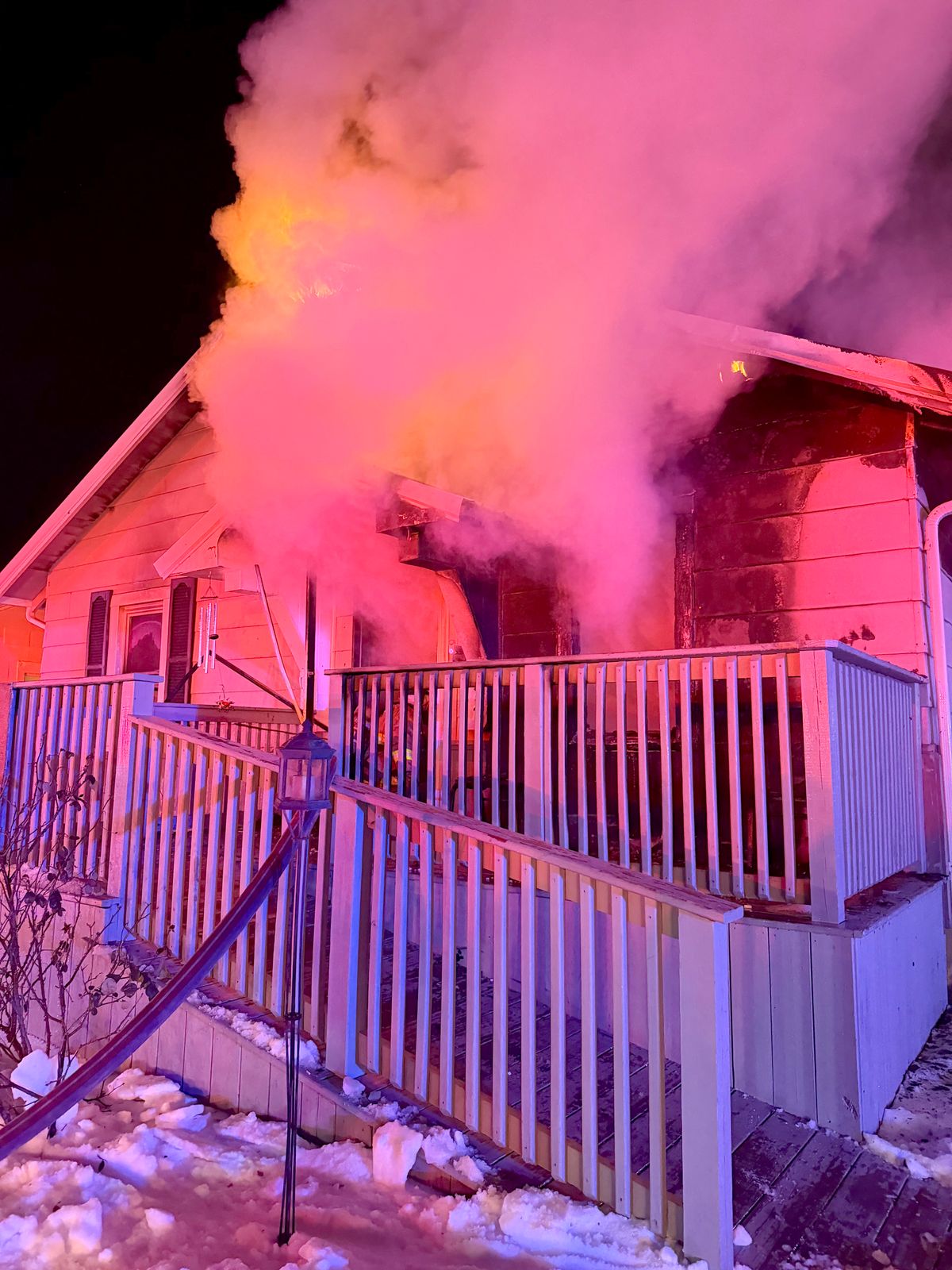 Sikeston crews cut through bedroom wall to save resident as heavy flames engulf front of home
