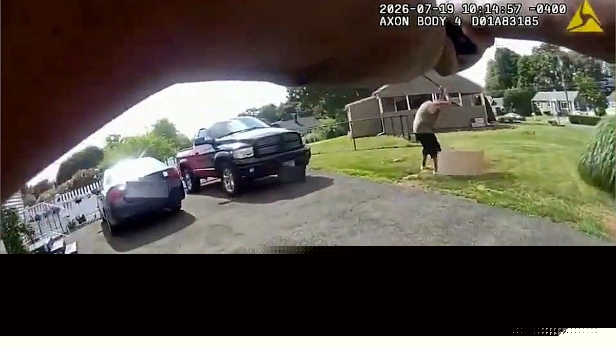 Bodycam shows Connecticut officer repeatedly ordering bat-wielding suspect to stop before fatal shooting