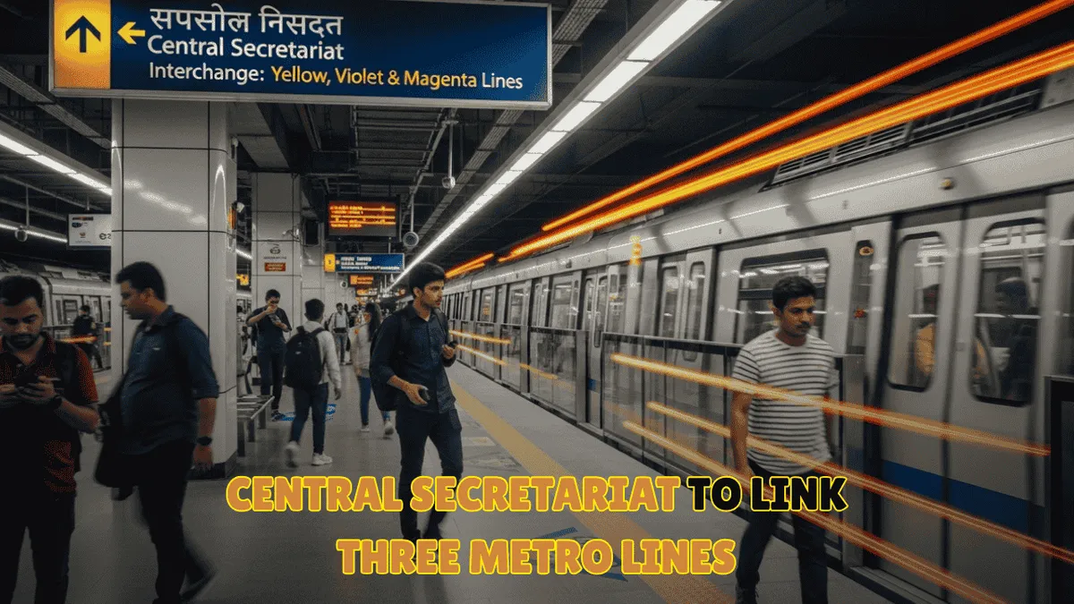 Central Secretariat Station to Link 3 Lines! Major Delhi Metro Update