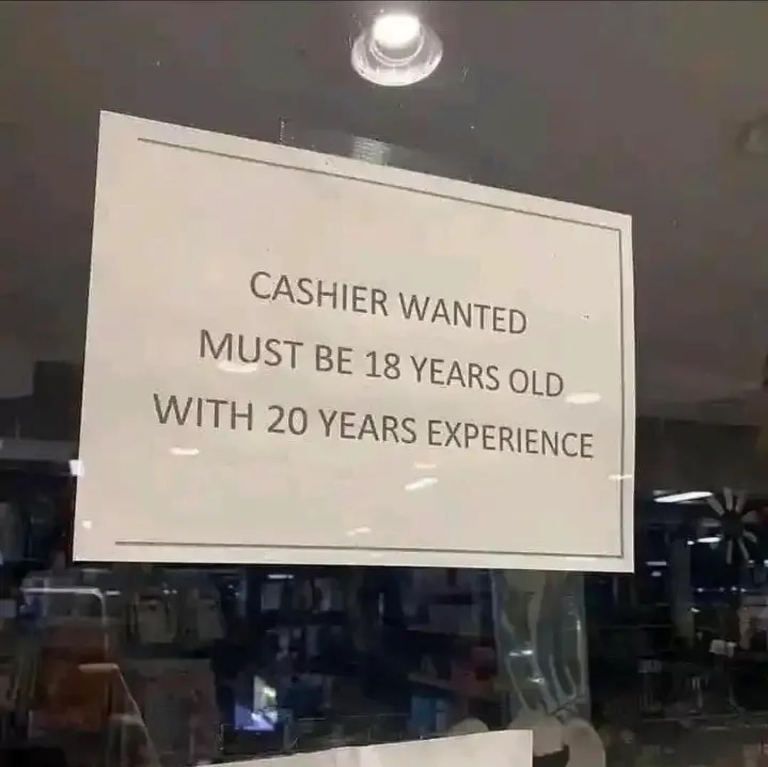 Funny Store Signs - Jobs these days