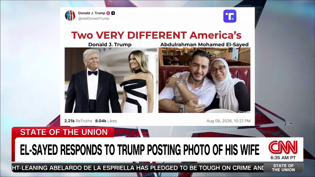 'We Actually Like Each Other': El-Sayed Whacks Trump After Lame Attack On His Wife