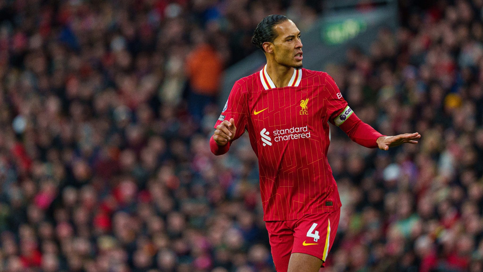 Record istoric pentru Virgil van Dijk! Căpitanul lui Liverpool, primul fundaș central cu trei assist-uri într-un meci de Champions League