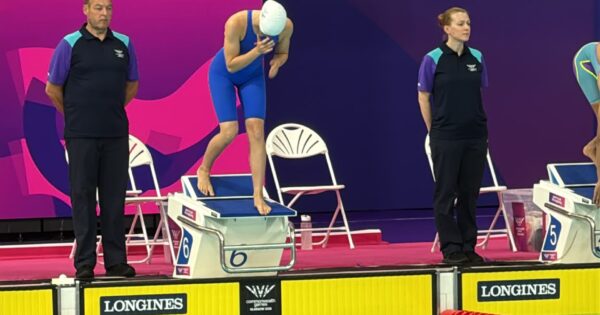 Katie Green finishes second in heat one of the 200m freetstyle